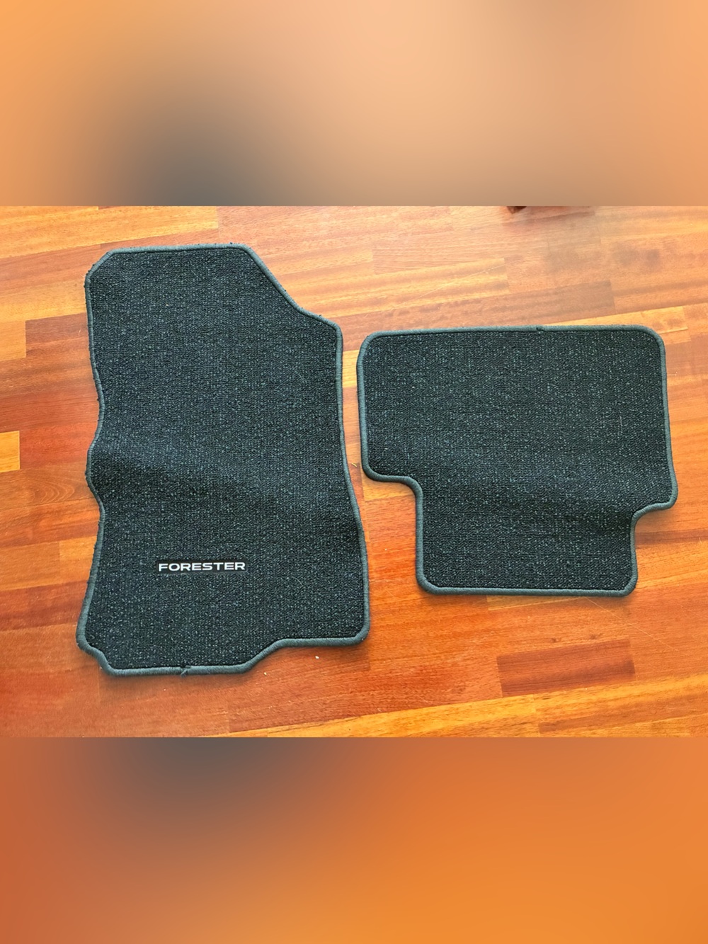2019-2024 Subaru Forester Black 2 Piece Carpet Car Floor Mats